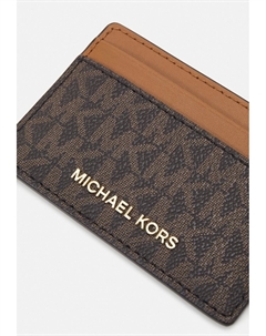 Визитница JET SET CARD HOLDER, коричневый Michael michael kors