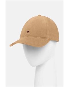 Хлопковая бейсболка, бежевый Tommy hilfiger