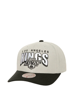 Бейсболка LOS ANGELES KINGS NHL BOOM TEXT PRO VINTAGE, серый Mitchell and ness