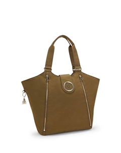 Большая сумка RECICELY, оливково-зеленый Kipling