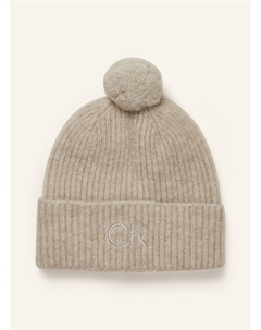 Шапка с альпакой, бежевый Calvin klein