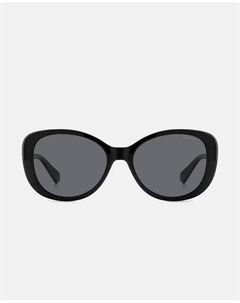 Женские черные солнцезащитные очки-бабочки с поляризованными линзами, черный Polaroid