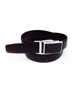 Мужской ремень черного цвета с храповым механизмом и металлической пластинкой, черный Sonoma goods for life