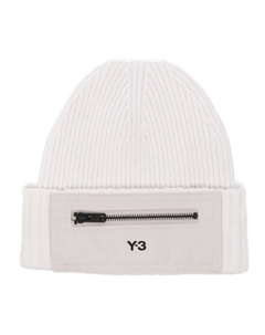 Шапочка с аппликацией логотипа, белый Y-3