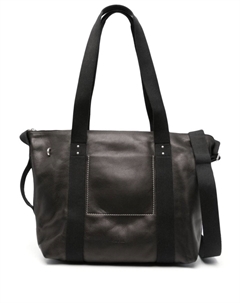 Кожаная сумка-тоут на молнии, черный Rick owens