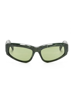 Солнцезащитные очки Motore прямоугольной формы, зеленый Retrosuperfuture