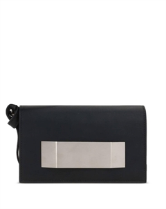 Портервиль кожаный клатч, черный Rick owens