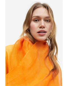 Льняной шарф, оранжевый H&m