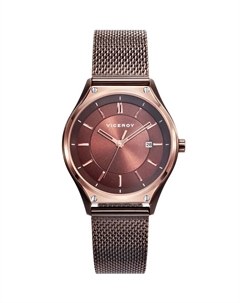 Женские часы Air 471190-47 из стали с розовым и коричневым IP, коричневый Viceroy