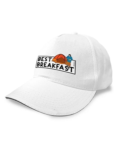 Бейсболка Best Breakfast, белый Kruskis