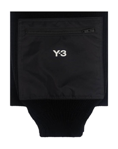 Двусторонний шарф с карманами., черный Y-3