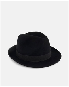 Мужская шляпа с узкими полями, черный Emidio tucci
