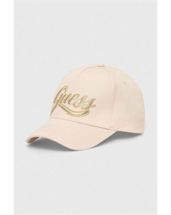 Хлопковая бейсболка CLAUDIE, бежевый Guess