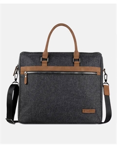 Серый портфель для ноутбука, серый Bugatti