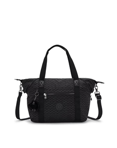 Художественная сумка со съемным ремешком с черным принтом, черный Kipling