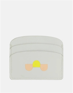 Женская маленькая плоская кожаная визитница, светло-серый Dudu