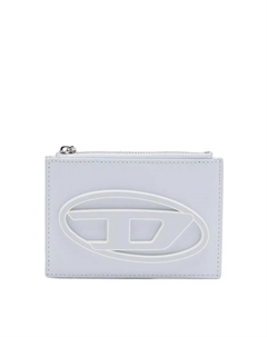 Женская кожаная визитница на молнии, синий Diesel