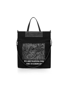 Сумка женская кожаная, черный Deep breath