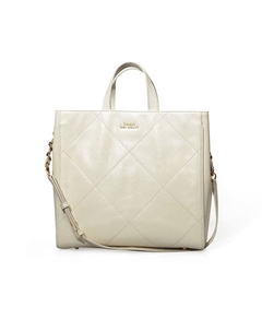 Сумка женская большая, белый Deep breath