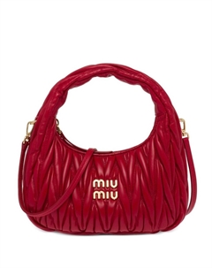 Стеганая мини-сумка Wander, красный Miu miu