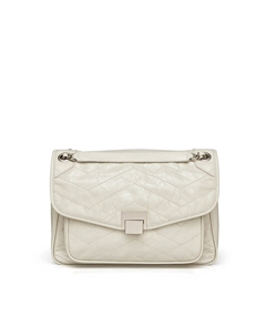 Сумка женская со складками, белый Deep breath