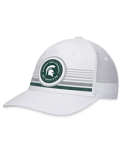 Мужская кепка белого цвета Michigan State Spartans Top Trace Trucker Snapback Top of the world