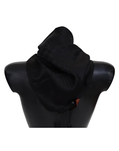 Шерстяной вязаный мужской шарф унисекс с запахом шеи, черный Missoni