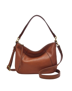 Женская кожаная сумка через плечо Skylar, цвет Brandy Fossil