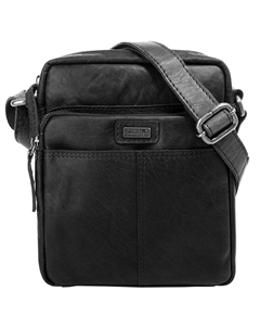 Сумка через плечо, натуральная кожа, черный Spikes & sparrow