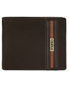 Кошелек, натуральная кожа, коричневый Mano