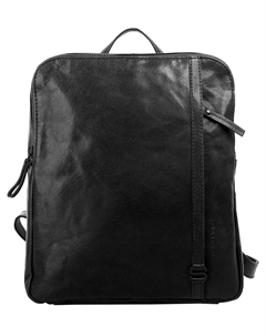 Городской рюкзак, натуральная кожа, черный Spikes & sparrow