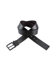 Кожаный ремень "Gionio-B_Sr40_pgr", с застежкой в ​​тон, надпись логотипа на застежке, черный Hugo