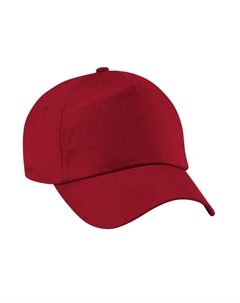 Простая оригинальная бейсболка с 5 панелями, красный Beechfield®