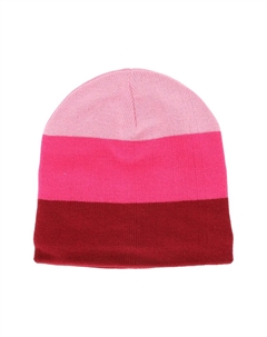 Вязаная шапка "Немо" с ярким колор-блоком, розовый Zigzag