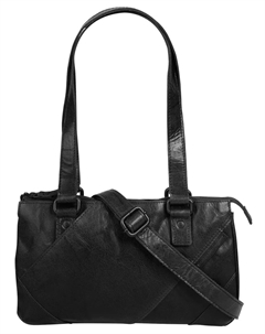 Сумочка, натуральная кожа, черный Spikes & sparrow