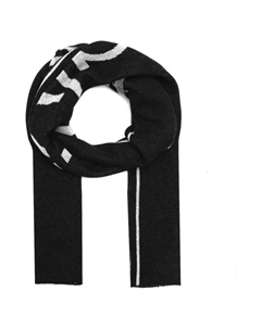 Шарф с добавлением шерсти и кашемира, черный Calvin klein