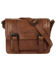 Сумка через плечо, натуральная кожа, цвет Cognac Spikes & sparrow