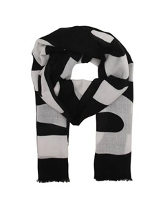 Шерстяной шарф, черный Moschino