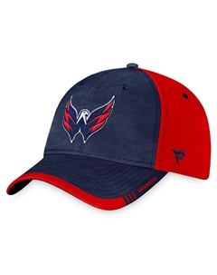 Мужская шапка Branded темно-синего/красного цвета Washington Capitals Authentic Pro Rink с камуфляжным принтом Fanatics