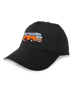 Бейсболка Hippie Van Ski, черный Kruskis