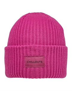 Вязаная шапка для чиллаута "Kara Hat", классическая ребристая вязка, розовый Chillouts