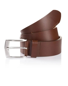 Ремень кожаный "TTANDREW", ширина 4 см, мужской, джинсовый и повседневный, нужного размера. 120, коричневый Tom tailor