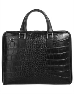 Портфель, натуральная кожа, производство Италия, черный Cluty