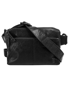 Поясная сумка, натуральная кожа, черный Spikes & sparrow