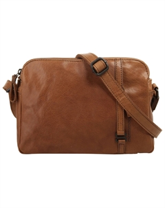 Сумка через плечо, натуральная кожа, цвет Cognac Spikes & sparrow