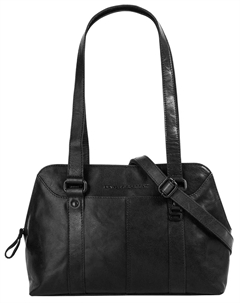 Сумочка, натуральная кожа, черный Spikes & sparrow