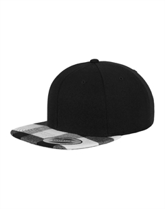 Кепка Snapback " Snapback Клетчатый фланелевый козырек Snapback", белый Flexfit