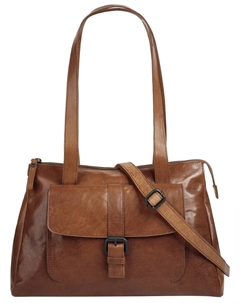 Сумочка, натуральная кожа, цвет Cognac Spikes & sparrow