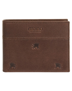 Кошелек "DON LEON", натуральная кожа, коричневый Mano