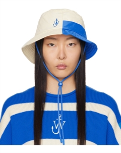 Бело-синяя асимметричная панама Jw anderson